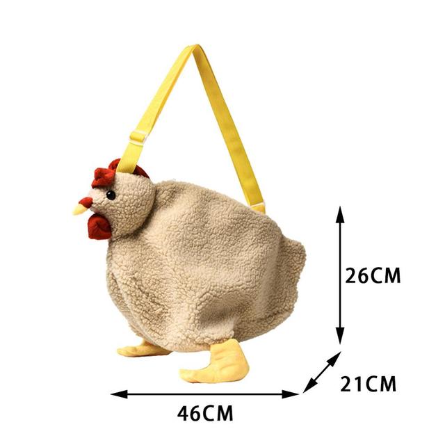 Cartoon Chicken Shoulder Bags