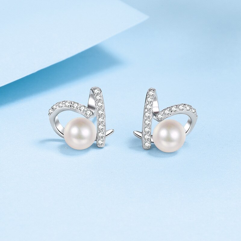 Freshwater Pearl Engagement Stud Earring