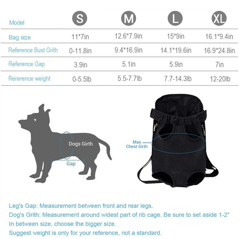 Pet Outdoor Travel Backpack Breathable Portable for Dogs Cats