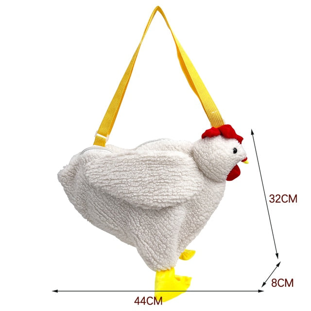 Cartoon Chicken Shoulder Bags