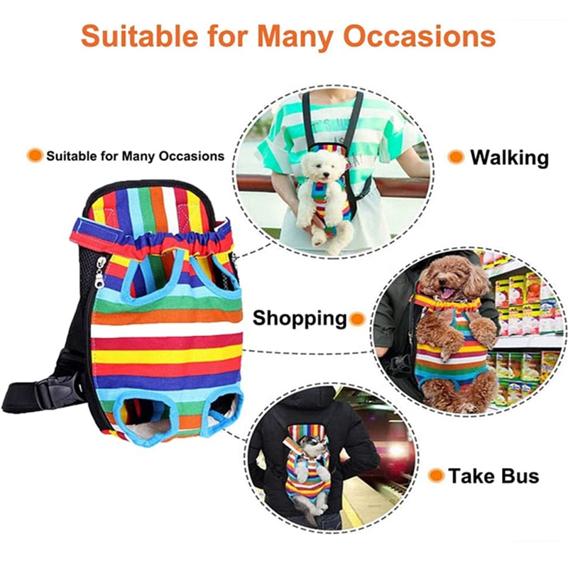 Pet Outdoor Travel Backpack Breathable Portable for Dogs Cats