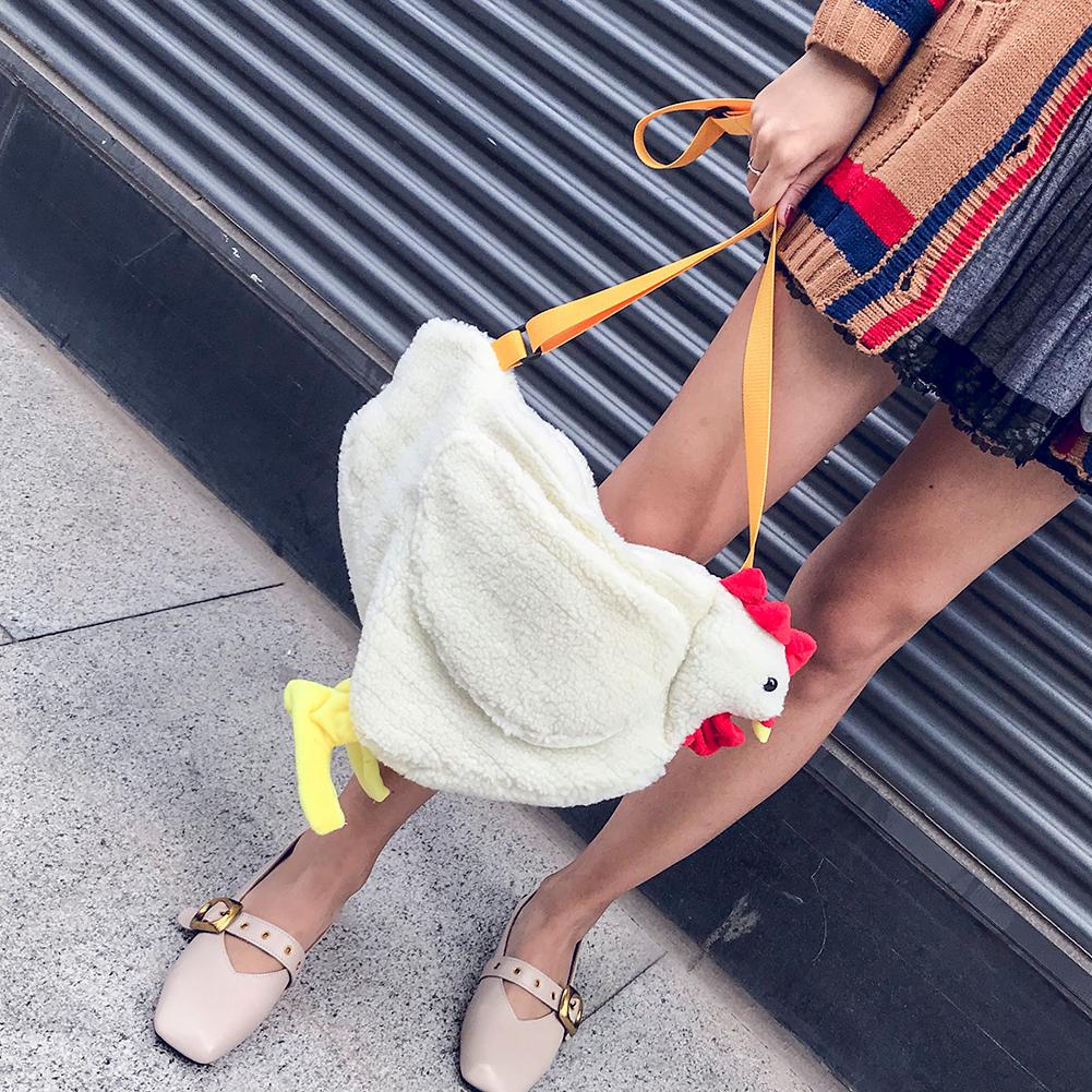 Cartoon Chicken Shoulder Bags